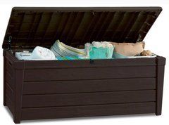 Вместительный садовый чулан коричневый 455 л Brightwood Box Keter