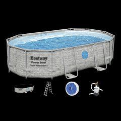 Уличный бассейн для дачи Bestway Power Steel Swim Vista Series 56946