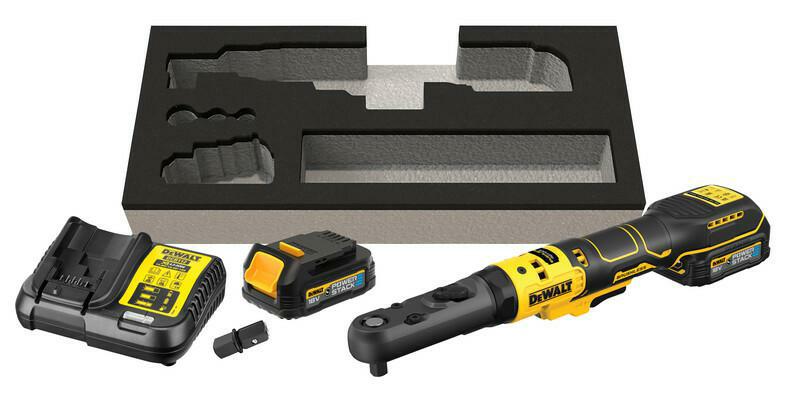 Аккумуляторная трещотка 18 В DEWALT DCF510E2G 2x1,7 Ач 1/2 и 3/8 дюйма
