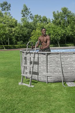 Вуличний басейн для дачі Bestway Power Steel Swim Vista Series 56946