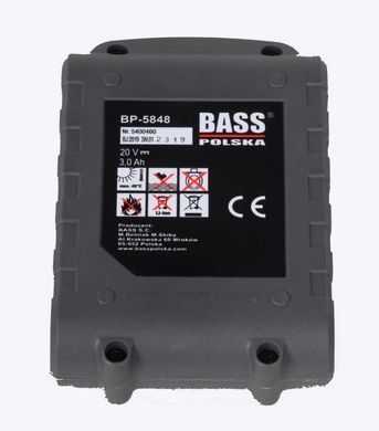 Акумулятор для інструменту 20 В, 3 Ач Bass Polska 5848