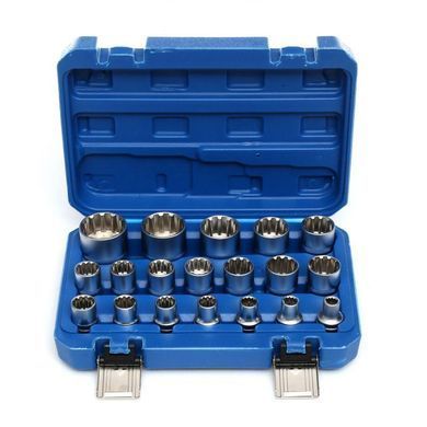 Комплект торцевих головок Kraft&Dele TORX 19 штук KD10347