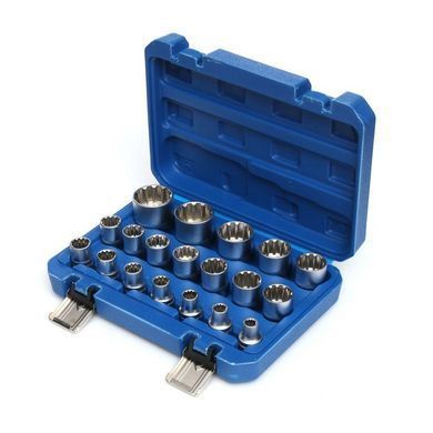 Комплект торцевих головок Kraft&Dele TORX 19 штук KD10347