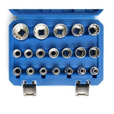 Комплект торцевих головок Kraft&Dele TORX 19 штук KD10347