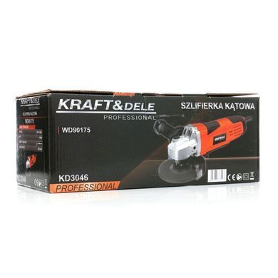 Кутова шліфувальна машина 1500ВТ Kraft&Dele KD3046