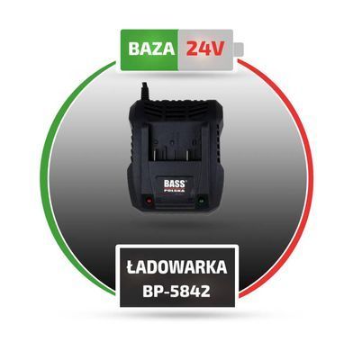 Зарядное устройство 24 В, Li-Ion, 1,8 А Bass Polska 5842