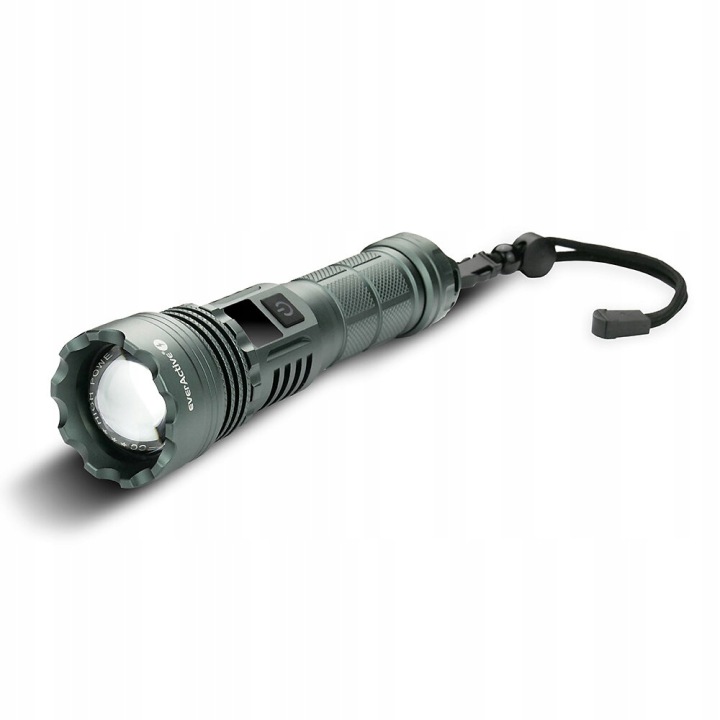 Фонарик ручной LED EverActive FL-1500R, 1500 люмен, IPX4, USB-C, 5000 мАч
