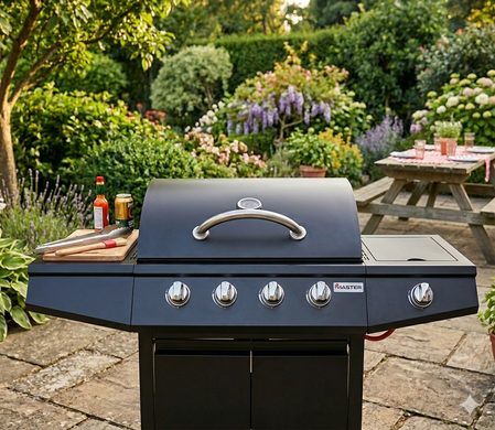 Гриль газовий вуличний 9.3 кВт на колесах MASTER GRILL MG661