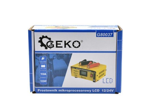ЖК-микропроцессорный выпрямитель 12/24 В Geko G80037