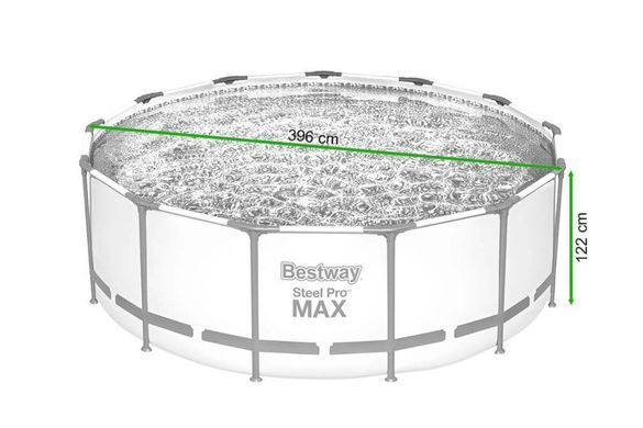 Круглий каркасний басейн Steel Pro Max Bestway 5618W
