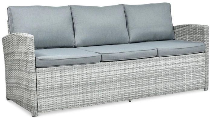 Вуличні меблі для саду з техноротанга Stone Grey Borneo
