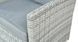 Вуличні меблі для саду з техноротанга Stone Grey Borneo