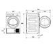 Сушильна машина Beko DF7312GXW - тонка 45,9 см - тепловий насос - 7 кг