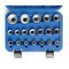 Комплект торцевих головок Kraft&Dele TORX 19 штук KD10347