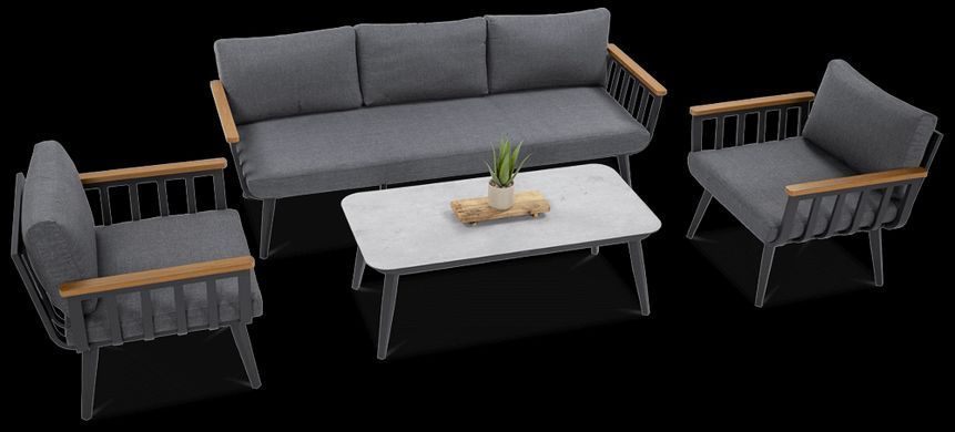 Меблі в альтанку для дачі Furrore Stella Caffe Grey