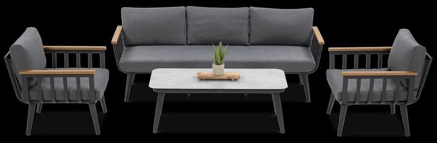 Меблі в альтанку для дачі Furrore Stella Caffe Grey