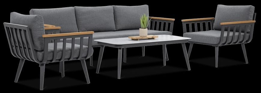 Меблі в альтанку для дачі Furrore Stella Caffe Grey
