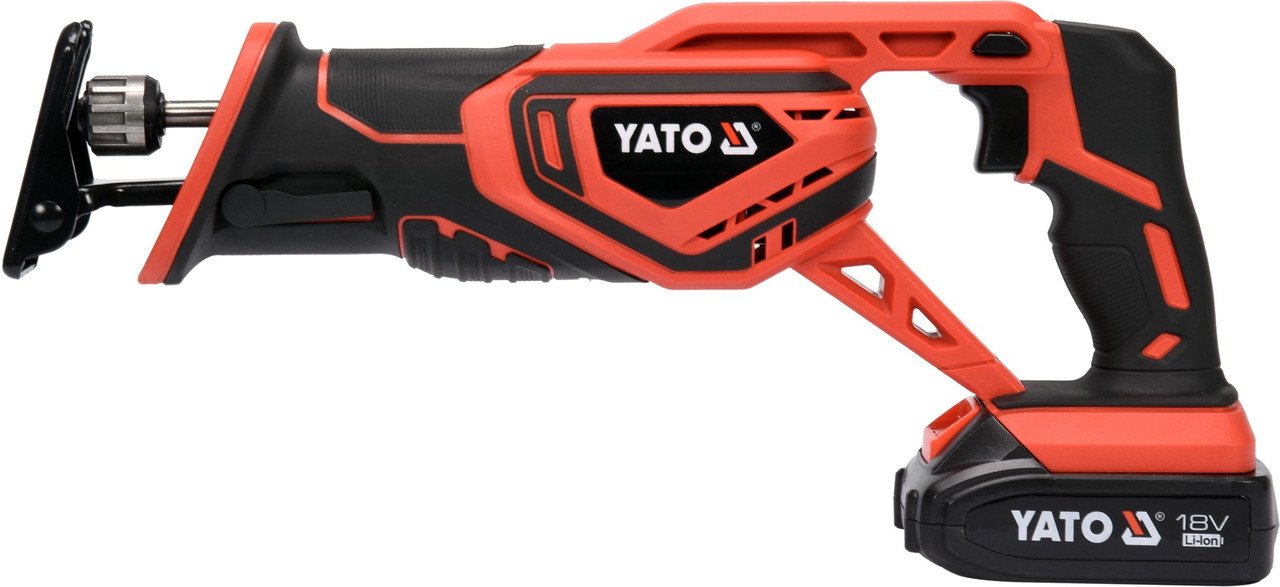 Сабельная пила аккумуляторная YATO 18V 2,0Ah Katron для дерева и металла