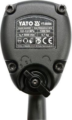YATO ПНЕВМАТИЧНИЙ УДАРНИЙ КЛЮЧ 3/4" 1300Nm 09564