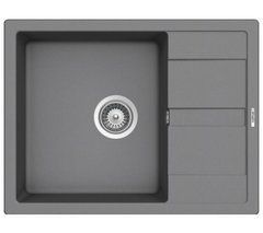 Кухонна мийка Schock Ronda D-100L croma - граніт, вбудовується в стільницю, сушарка