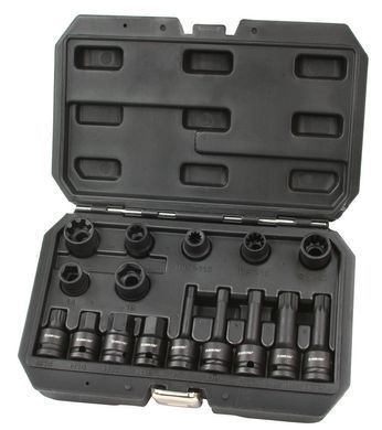 Набор головок для обслуживания тормозных суппортов 1/2" 16 шт Mar-Pol M58279