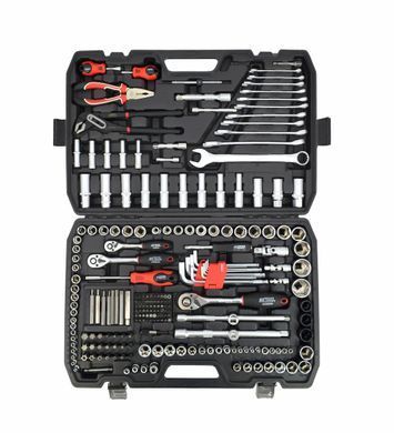 AWTOOLS НАБІР КЛЮЧІВ 225ел 1/2"/3/8"/1/4" BLACK LINE