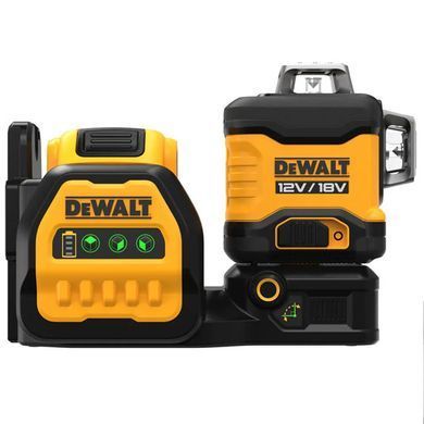 DEWALT ЛАЗЕР ПЛОСКОСТНОЙ 12/18V DCE089D1G18 30м 3x360&deg; 1x2,0Ah 18V ЗЕЛЕНЫЙ