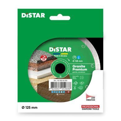 Діамантний диск Distar Granite Premium 125 X 1,5 X 8 X 22,23 мм