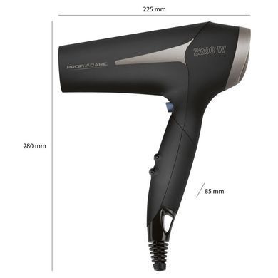 Фен для волосся іонізуючий складаний 2200 Вт ProfiCare PC-HT 3046