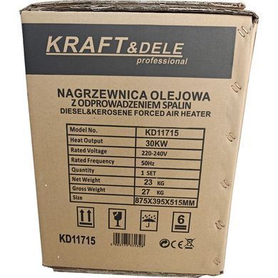 Масляный обогреватель 30 кВт Kraft&Dele KD11715