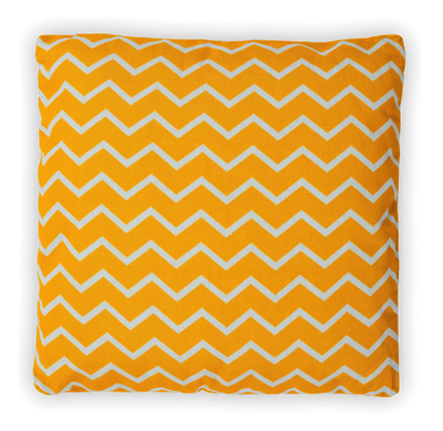 Подушка декоративна ZigZac Yellow 45x45 для саду та дому&nbsp;жовта MoodMe
