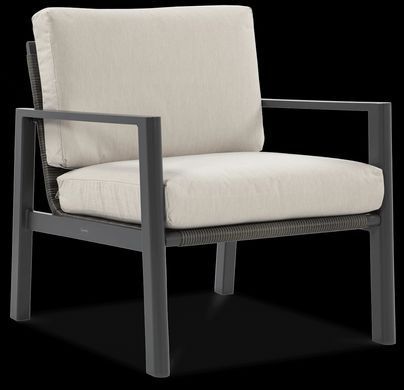 Комплект садових меблів з металу для тераси Furrore Lotus Dinnig Dark Grey