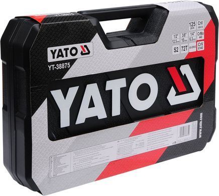 Yato НАБОР ИНСТРУМЕНТОВ 126elem. 1/2 / 3/8\" / 1/4 38875