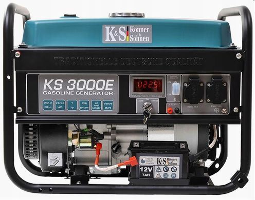 Генератор бензиновий K&ouml;nner & S&ouml;hnen 2,6 квт 230 в Ks 3000E, електричний старт