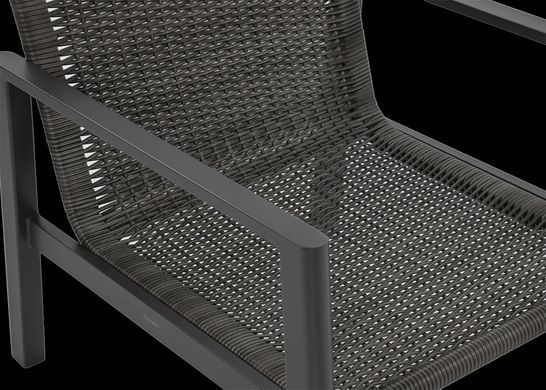 Комплект садових меблів з металу для тераси Furrore Lotus Dinnig Dark Grey