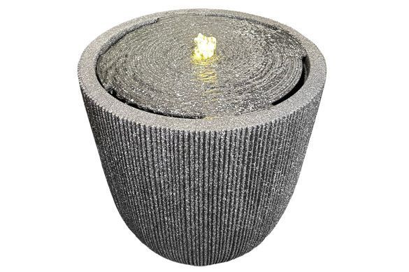 Фонтан садовый SOLENA LED&nbsp;графит декоративный&nbsp;MoodMe