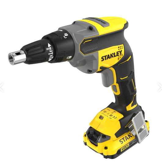 Шуруповерт для гіпсокартону 18 В Stanley Fatmax V20 SFMCF600D1S 2,0 Ah