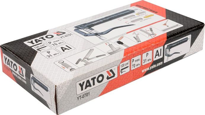 Yato шприц 120 мл 0701