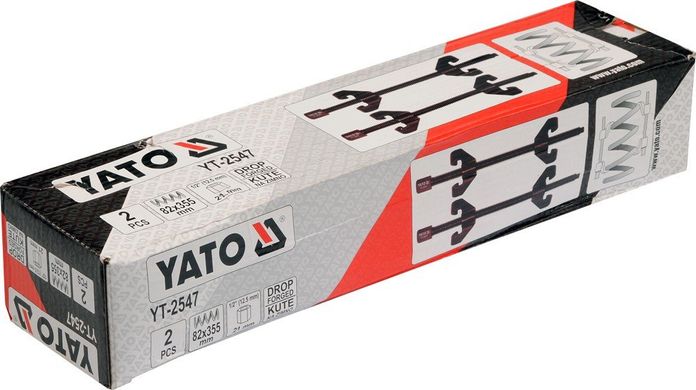 Yato съемник пружин 82x355 /2шт. 2547