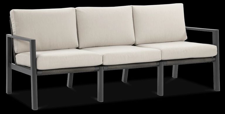 Комплект садових меблів з металу для тераси Furrore Lotus Dinnig Dark Grey