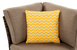 Подушка декоративна ZigZac Yellow 45x45 для саду та дому&nbsp;жовта MoodMe