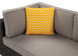 Подушка декоративна ZigZac Yellow 45x45 для саду та дому&nbsp;жовта MoodMe