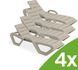 Шезлонг садовий MONOBLOCK Taupe набір 4 шт Bjorkka