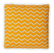 Подушка декоративна ZigZac Yellow 45x45 для саду та дому&nbsp;жовта MoodMe