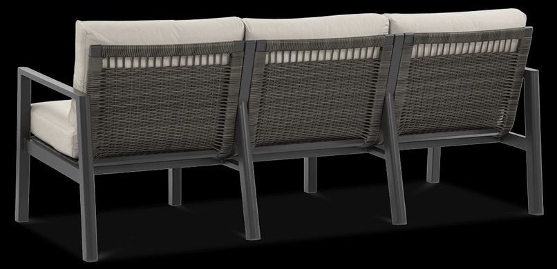 Комплект садових меблів з металу для тераси Furrore Lotus Dinnig Dark Grey