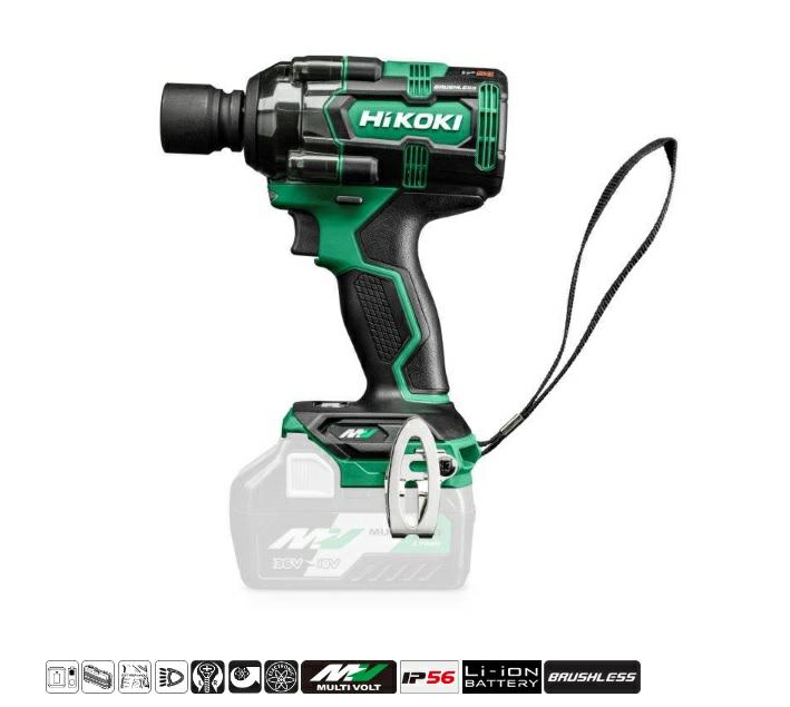Ключ ударный HIKOKI WR36DH 36 В 380 Нм 1/2 дюйма бесщеточный, без аккумулятора