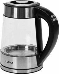 Чайник електричний скляний LUND 1,7L з регулюванням температури та LED