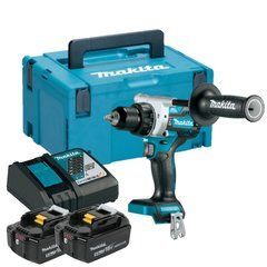 Акумуляторний дриль MAKITA DDF486RTJ 130 Нм LXT 18 Li-Ion BLDC XPT 2x 5,0 Ач MAKPAC
