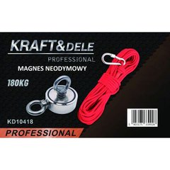 Магнітний тримач неодимовий магніт 180 кг Kraft&Dele KD10418