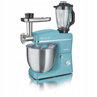 Кухонный комбайн 1500 Вт бирюзовый HEINRICH'S HKM 8083 TURKUS